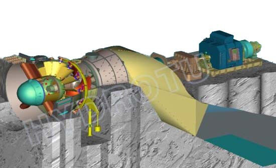 2m-20m 수두 및 100KW-10MW 용량용 스테인리스 스틸 블레이드 S형 수력 터빈